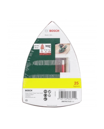Bosch Papiery ścierne Multi 25 sztuk nr 1