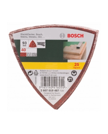 Bosch Papiery ścierne Delta 40 25 sztuk nr 2