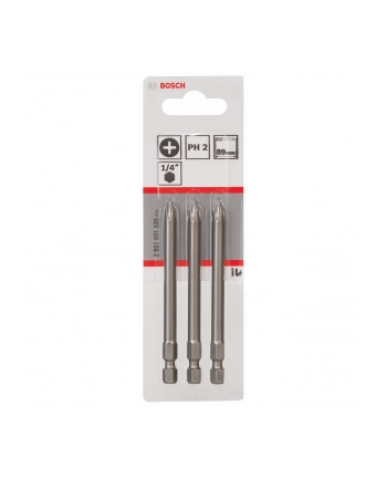 Bosch Końcówka wkręcająca PH Gr.2 XH 89mm 3 sztuki nr 1