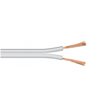goobay - kabel do głośników - 2x 0.75 mm - biały - 10m