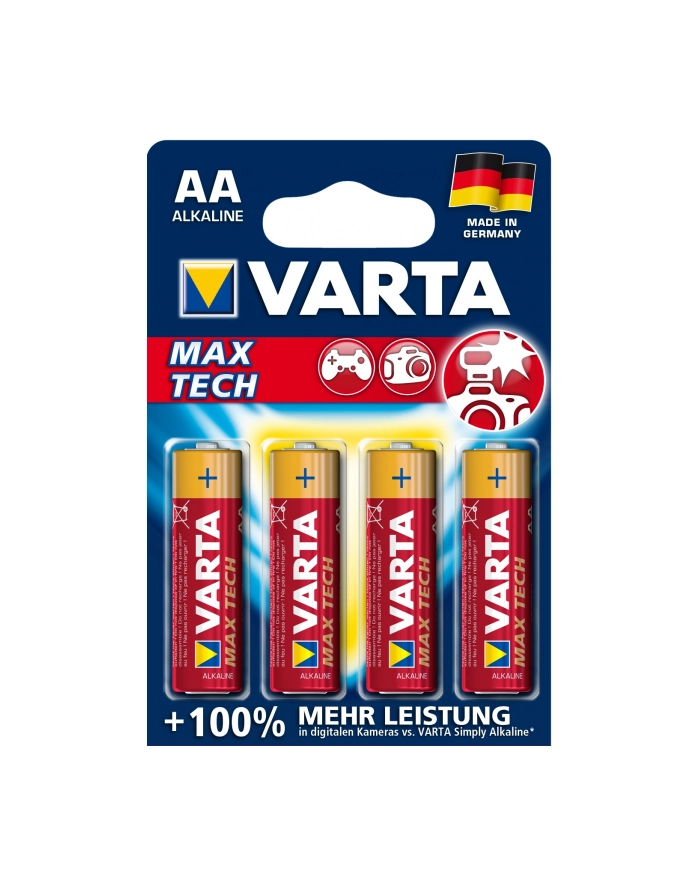 Varta Maxi Tech LR6-AA, alkaliczna, 1.5V, sztuk 4 (4706-101-404) główny