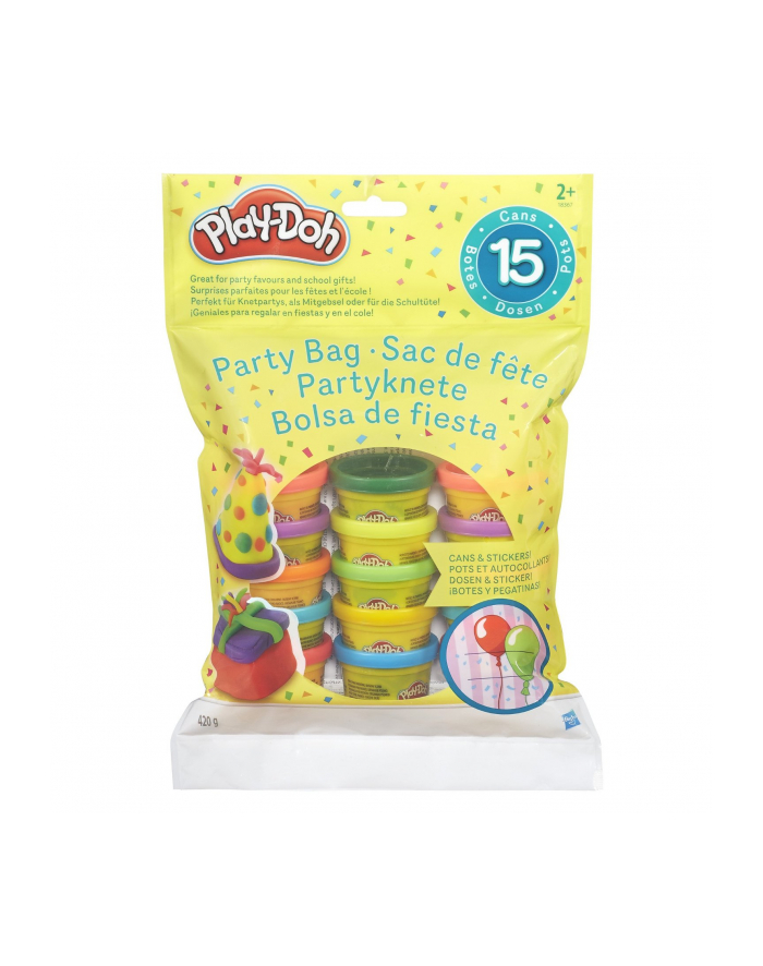 Hasbro Play-Doh Partyknete mit Stickern (18367) główny