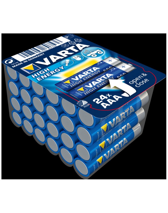 Varta High Energy LR03-AAA, alkaliczna, 1.5V, sztuk 24 (04903-301-124) główny