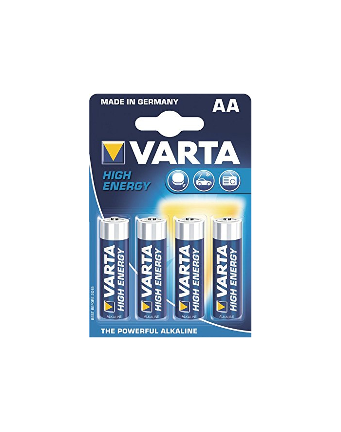 Varta High Energy LR6-AA, alkaliczna, 1.5V, sztuk 4 (4906-101-404) główny