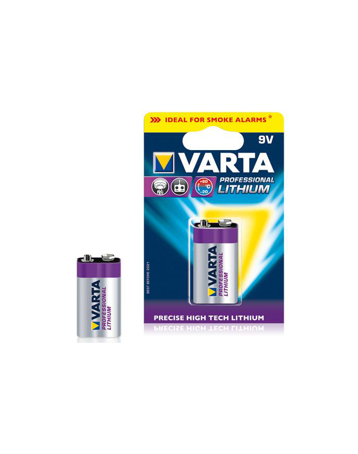 Varta Professional, litowa, 9V (06122 301 401) główny