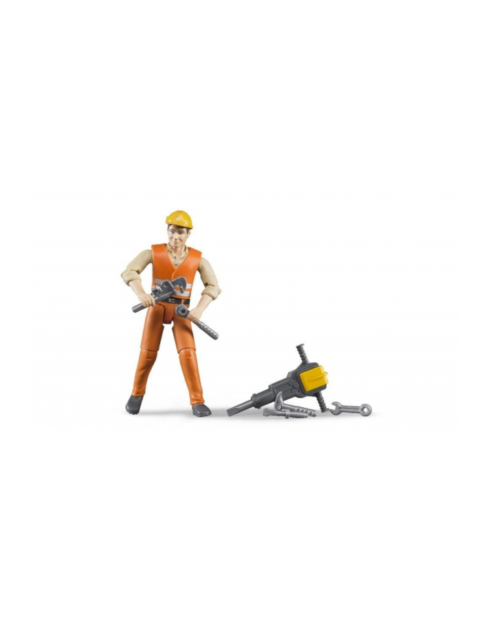 Bruder bworld Construction worker with accessories (60020) główny