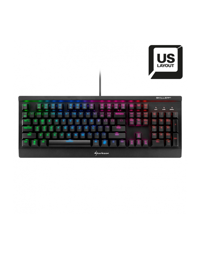 Sharkoon Skiller MECH SGK3 RGB - Kailh Red - US Layout główny