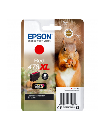 Tusz Epson red | 478XL | 10.2ml | Claria Photo HD nr 1