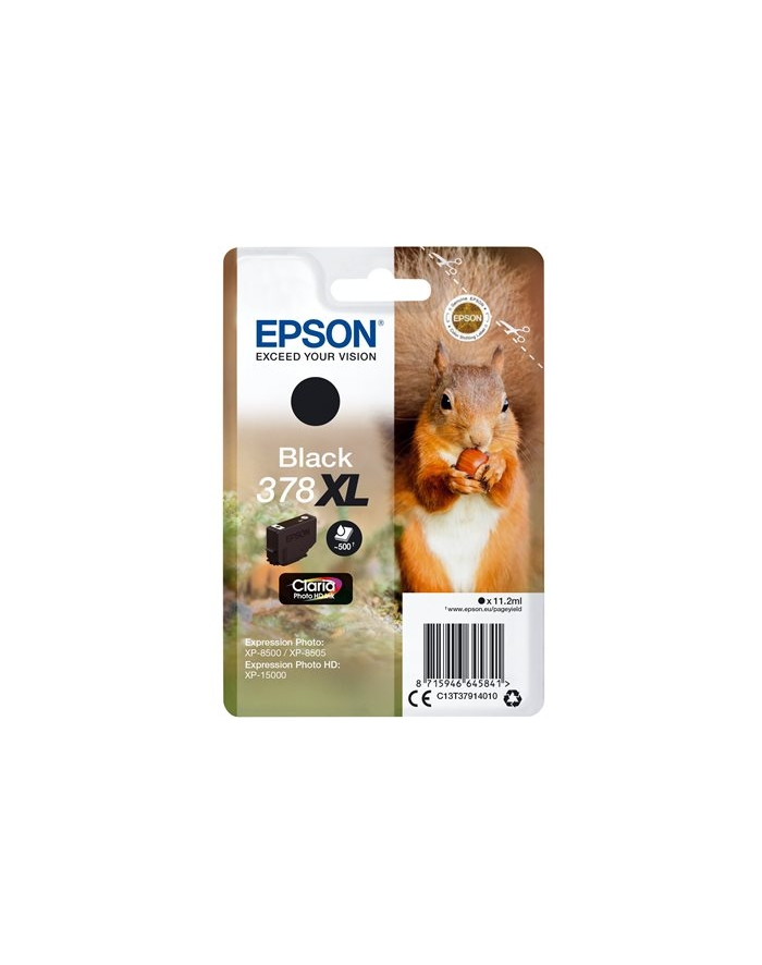 Tusz Epson black RF+AM | 378XL | 11.2ml | Claria Photo HD główny