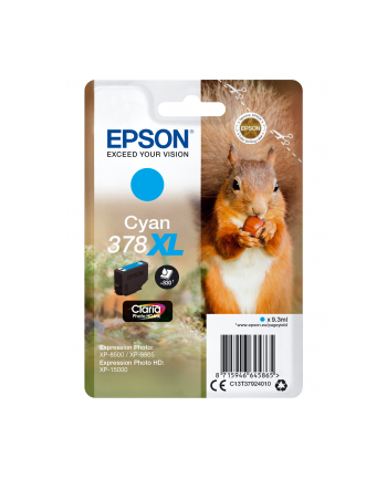 Tusz Epson cyan | 378XL | 9.3 ml | Claria Photo HD nr 1