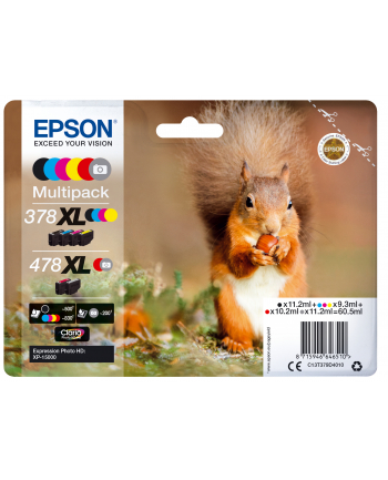 Tusz Epson Multipack 6-colors | 378XL+478XL | Claria Photo HD nr 1