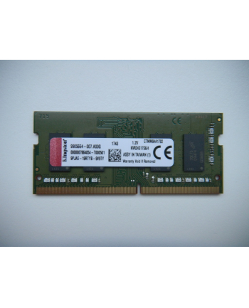 Kingston DDR4 SODIMM 4GB/2400 CL17 1Rx16