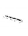 Organizer kabli 19'' 1U Panel szczotkowany Typ B szary - nr 2