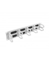 Organizer kabli 19'' 1U Panel szczotkowany Typ B szary - nr 12