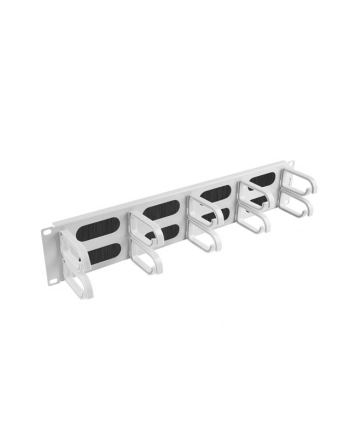 Organizer kabli 19'' 1U Panel szczotkowany Typ B szary nr 2