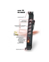HSK Data (Acar) Acar F5 FA RACK,listwa zasilająco-filtr,5 gniazd do szaf 19'',czarna,5m - nr 1