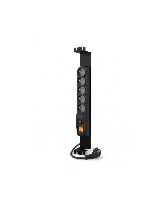 HSK Data (Acar) Acar F5 FA RACK,listwa zasilająco-filtr,5 gniazd do szaf 19'',czarna,5m główny