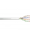 Kabel teleinformatyczny, instalacyjny, U/UTP kat.5e 4x2xAWG24/1, drut, miedziany, PVC, 305m, szary - nr 1
