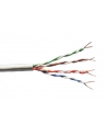 Kabel teleinformatyczny, instalacyjny, U/UTP kat.5e 4x2xAWG24/1, drut, miedziany, PVC, 305m, szary - nr 2