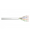 Kabel teleinformatyczny, instalacyjny, U/UTP kat.5e 4x2xAWG24/1, drut, miedziany, PVC, 305m, szary - nr 7
