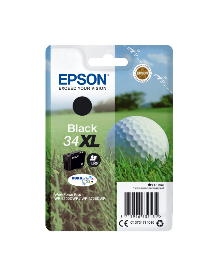 Epson Tusz T3471 BLACK   16.3ml do WF-3720DWF główny