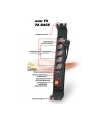 HSK Data (Acar) Acar F5 FA RACK,listwa zasilająco-filtr,5 gniazd do szaf 19'',czarna,3m - nr 1