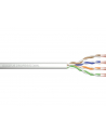 Kabel teleinformatyczny, instalacyjny, U/UTP kat.5e 4x2xAWG24/1, drut, miedziany, PVC, 305m, szary - nr 1