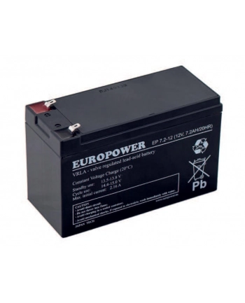 EUROPOWER EP 12V 7,2Ah T2 nr 1