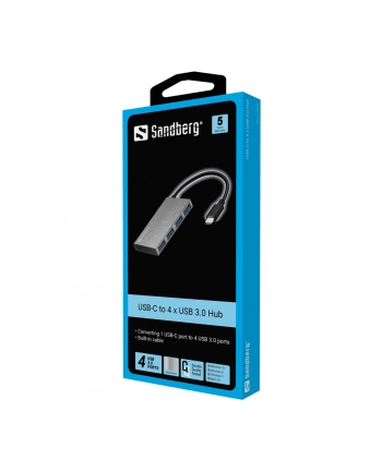 Sandberg Prześciówka USB-C - 4 xUSB 3.0 nr 2