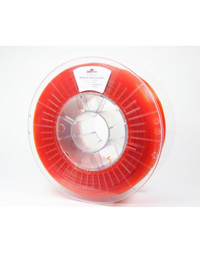 Filament SPECTRUM / PETG / TRANSPARENT ORANGE / 1,75 mm / 1 kg główny