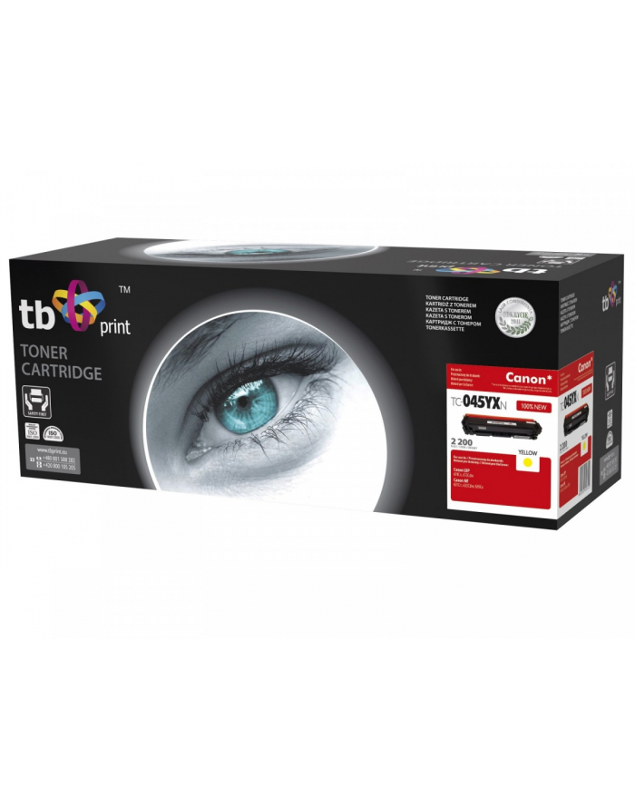 Toner do Canon LBP 610C 045H TC-045YXN YE 100% nowy główny