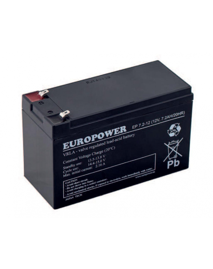 EUROPOWER EP 12V 7,2Ah T2 główny