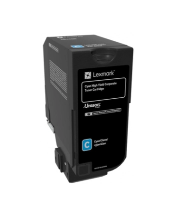 Zwrotna kaseta z tonerem Lexmark cyan | 16 000 str. | CX725de / CX725dhe nr 1