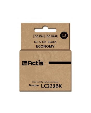 Tusz Actis KB-223BK (do drukarki Brother  zamiennik LC223BK standard 16ml czarny) nr 2