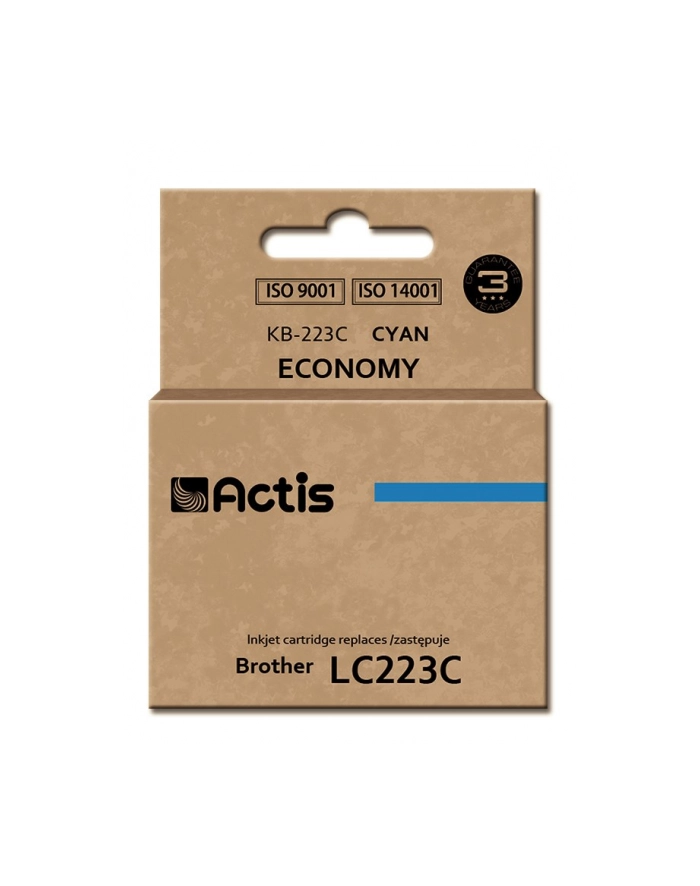 Tusz Actis KB-223C (do drukarki Brother  zamiennik LC223C standard 10ml cyan) główny