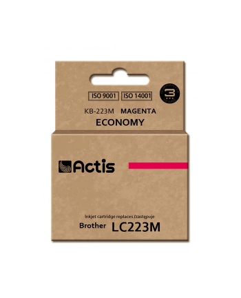 Tusz Actis KB-223M (do drukarki Brother  zamiennik LC223M standard 10ml magenta) nr 1