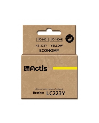 Tusz Actis KB-223Y (do drukarki Brother  zamiennik LC223Y standard 10ml yellow) nr 2