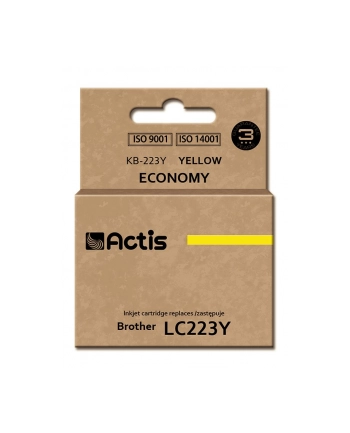 Tusz Actis KB-223Y (do drukarki Brother  zamiennik LC223Y standard 10ml yellow) nr 1