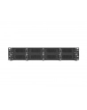 Organizer kabli 19'' 2U Panel szczotkowany Typ B czarny - nr 5