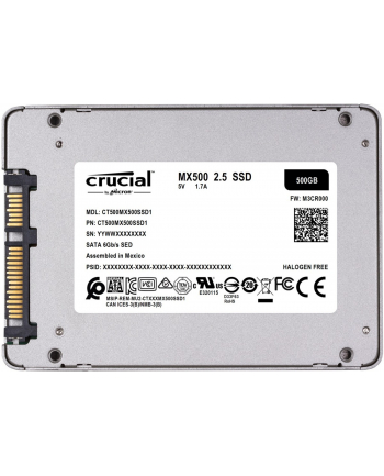 crucial MX500 500GB Sata3 2.5'' 560/510 MB/s