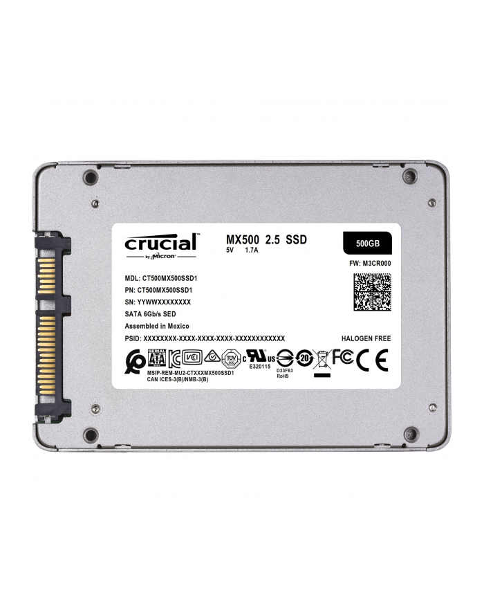 crucial MX500 500GB Sata3 2.5'' 560/510 MB/s główny