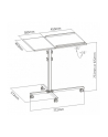 Stolik do projektora/notebooka, mobilny czarny - nr 7