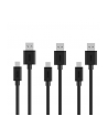 unitek Zestaw kabli microUSB - USB 2.0; 3x0.3m; Y-C4008BK - nr 6