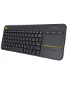 logitech K400+ Bezprzewodowa dotykowa klawiatura czarna CZ 920-007151 - nr 3