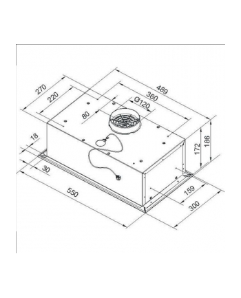 gorenje Okap do zabudowy DKI550M/3