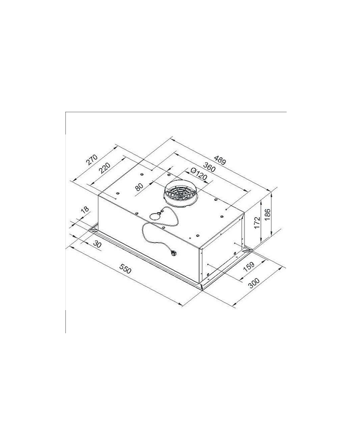 gorenje Okap do zabudowy DKI550M/3 główny