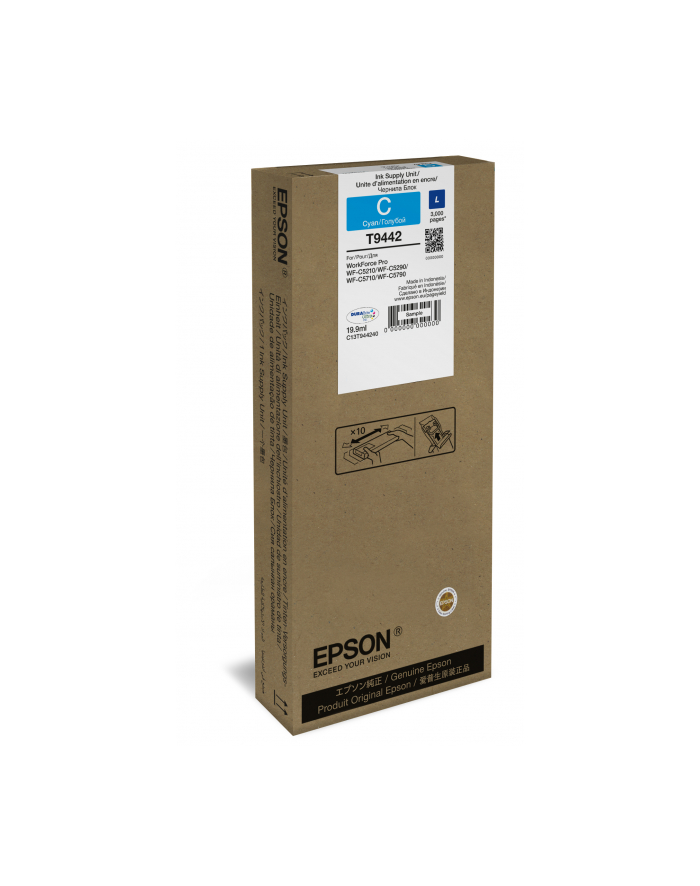 epson Tusz T9442 CYAN 19.9 ml do serii WF-C5xx 3000 stron główny