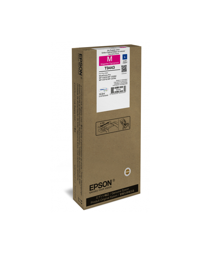 epson Tusz T9443 MAGENTA 19.9 ml do serii WF-C5xx 3000 stron główny