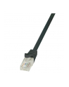 logilink Patch Cable CAT.5e U/UTP, 0.5m, czarny - nr 1