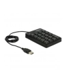 delock Klawiatura numeryczna USB 19 klawiszy czarna - nr 13
